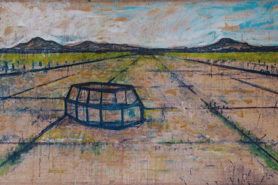 Modernist Feeder on Bomber Runway