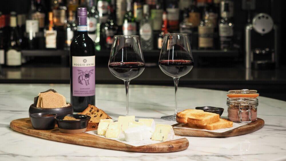 Blas Restaurant Bar Menu. Welsh Cheese and Chicken Parfait